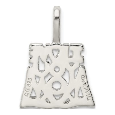 Sterling Silver 'i Love You Mom' Pendant – view 5