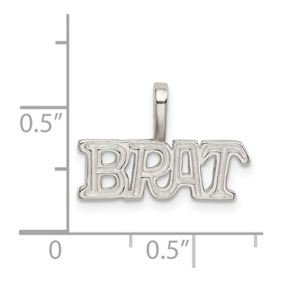 Sterling Silver Brat Pendant – view 4