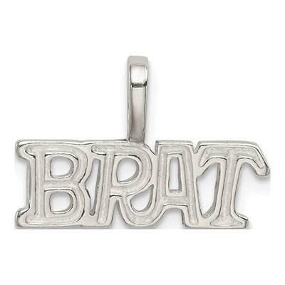 Sterling Silver Brat Pendant