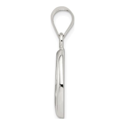 Sterling Silver Open Heart Pendant – view 3