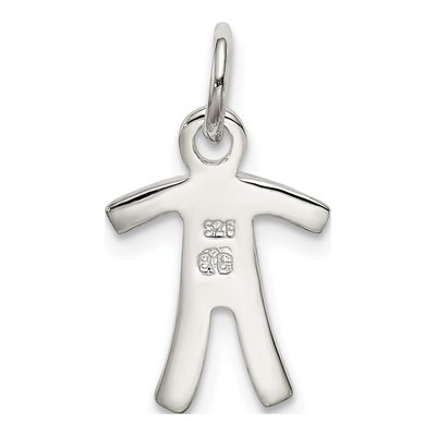 Sterling Silver Boy Pendant – view 5