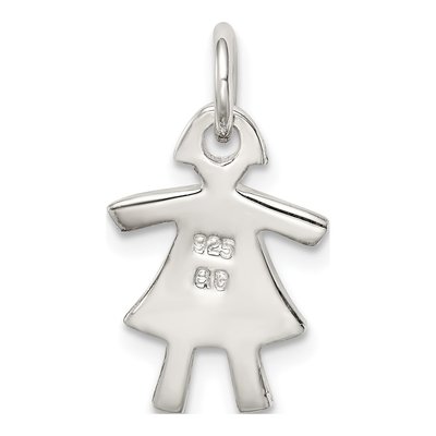 Sterling Silver Girl Pendant – view 5
