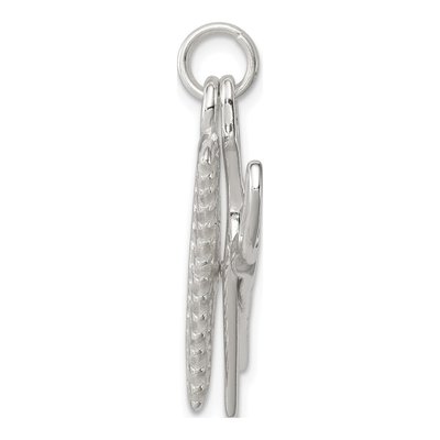 Sterling Silver Comb Scissor Pendant – view 3