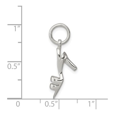 Sterling Silver High Heel Pendant – view 4