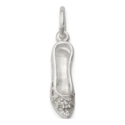 Sterling Silver CZ High Heel Pendant – view 3