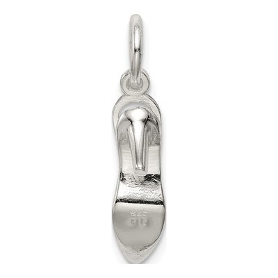 Sterling Silver CZ High Heel Pendant – view 5