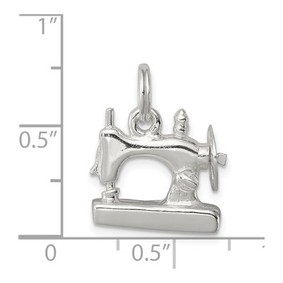 Sterling Silver Sewing Machine Pendant – view 4