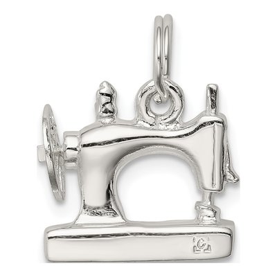 Sterling Silver Sewing Machine Pendant – view 5