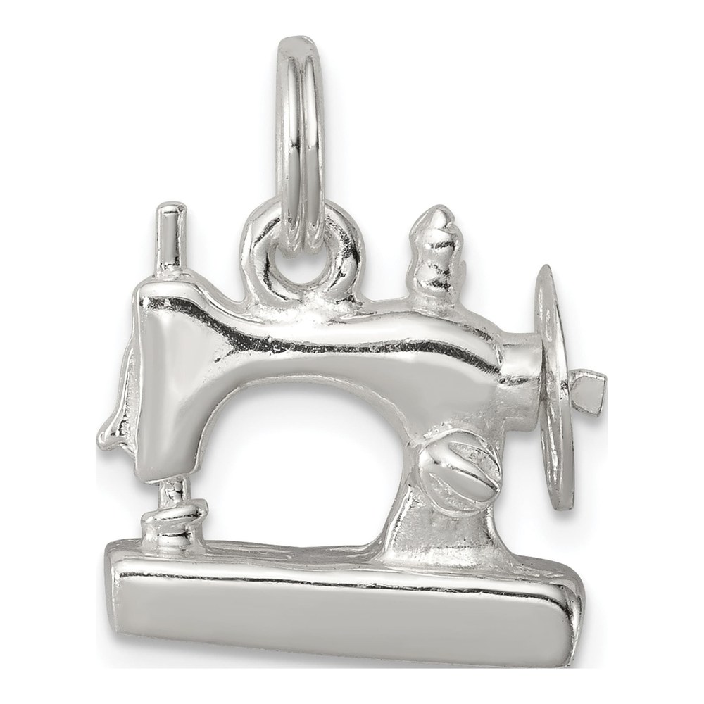Sterling Silver Sewing Machine Pendant