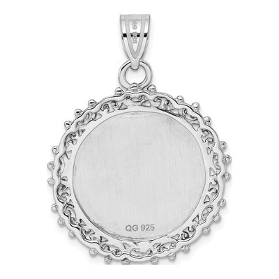 Sterling Silver Round Pendant – view 4