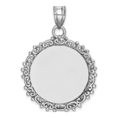Sterling Silver Round Pendant