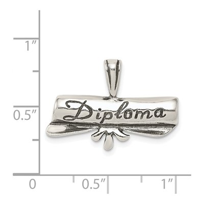 Sterling Silver Diploma Pendant – view 5