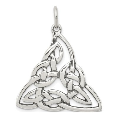 Sterling Silver Antiqued Celtic Pendant