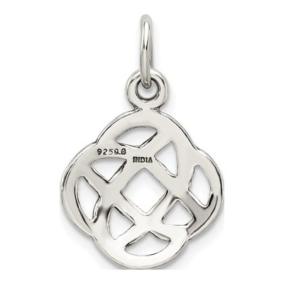 Sterling Silver Antiqued Celtic Knot Charm – view 5