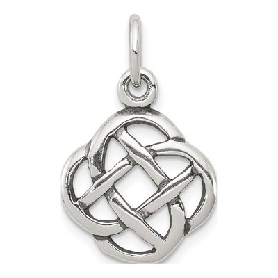 Sterling Silver Antiqued Celtic Knot Charm