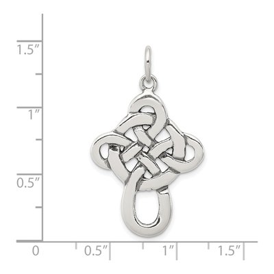 Sterling Silver Antiqued Celtic Cross Charm – view 4