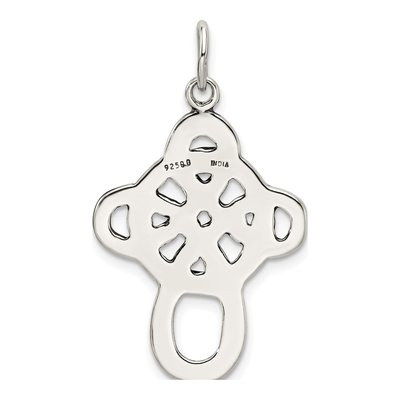 Sterling Silver Antiqued Celtic Cross Charm – view 5
