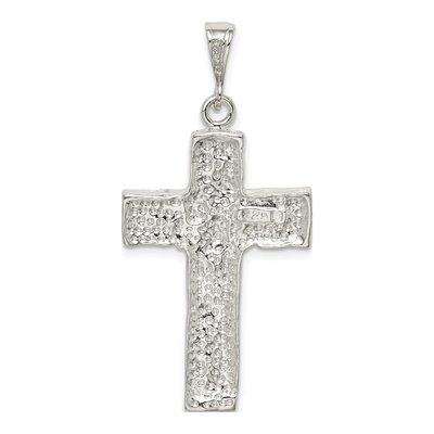 Sterling Silver Nugget Cross Pendant – view 5