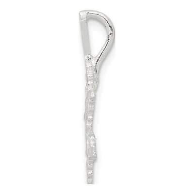 Sterling Silver Diamond-Cut Snowflake Pendant – view 3