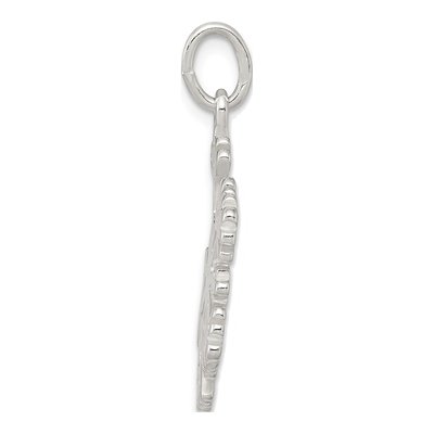 Sterling Silver Snowflake Pendant – view 3
