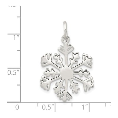 Sterling Silver Snowflake Pendant – view 4
