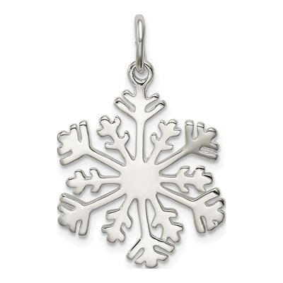 Sterling Silver Snowflake Pendant – view 5