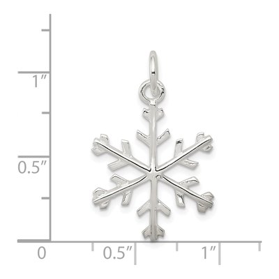 Sterling Silver Snowflake Pendant – view 4
