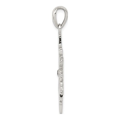 Sterling Silver Crystal Snowflake Pendant – view 3