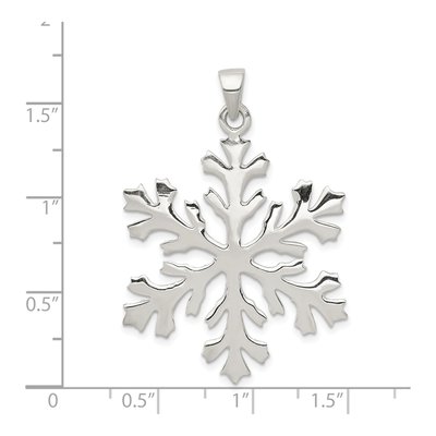 Sterling Silver Snowflake Pendant – view 4