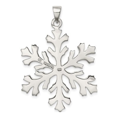 Sterling Silver Snowflake Pendant – view 5