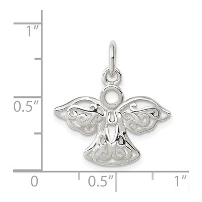 Sterling Silver Filigree Angel Pendant – view 4