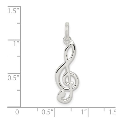 Sterling Silver Music Note Charm – view 4