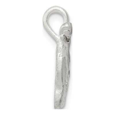 Sterling Silver Diamond-Cut Violin Pendant – view 3