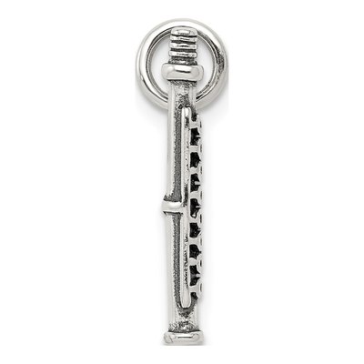 Sterling Silver Antique Flute Charm – view 3