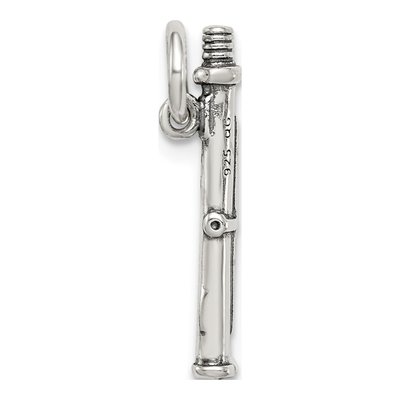 Sterling Silver Antique Flute Charm – view 5