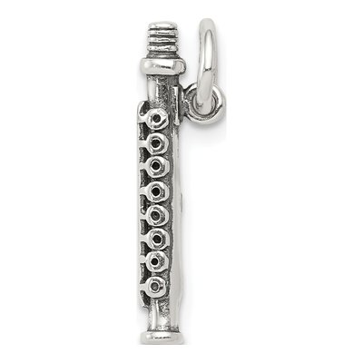 Sterling Silver Antique Flute Charm