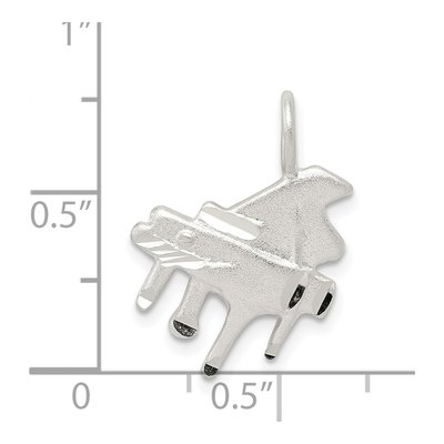 Sterling Silver Grand Piano Pendant – view 4