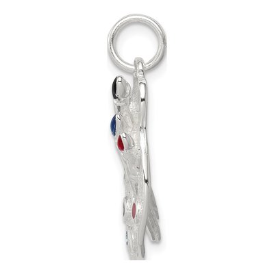Sterling Silver Enameled Painting Palette Charm – view 3