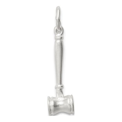 Sterling Silver Gavel 3D Themed Pendant – view 5