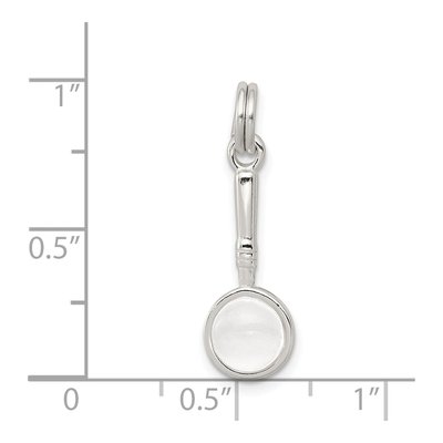 Sterling Silver Magnifying Glass Charm – view 4