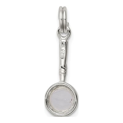 Sterling Silver Magnifying Glass Charm – view 5