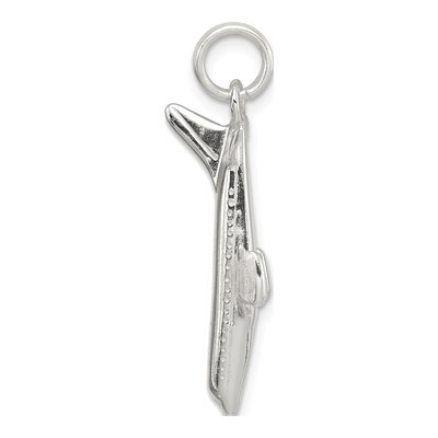 Sterling Silver Airplane Charm – view 3