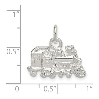 Sterling Silver Train Engine Pendant – view 4