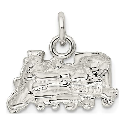 Sterling Silver Train Engine Pendant – view 5