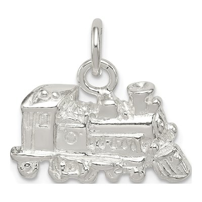 Sterling Silver Train Engine Pendant