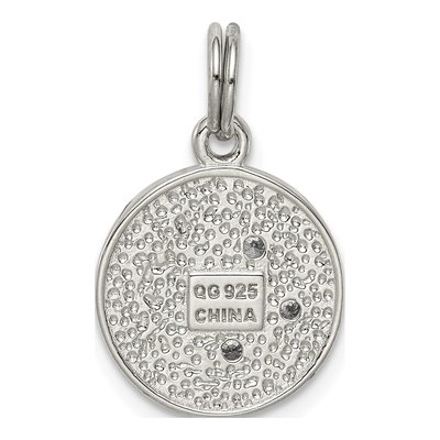 Sterling Silver CZ Moon Star Charm – view 5