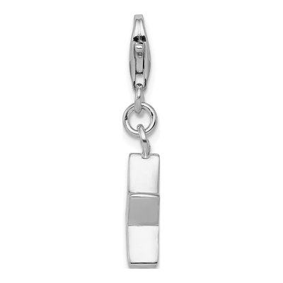 Sterling Silver CZ April Birthstone Star Charm – view 3