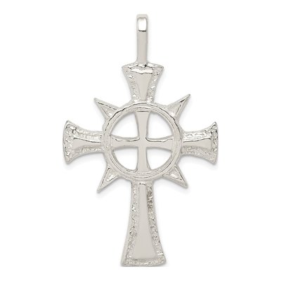Sterling Silver Iona Cross Pendant