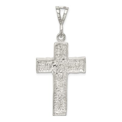 Sterling Silver Nugget Cross Pendant – view 5