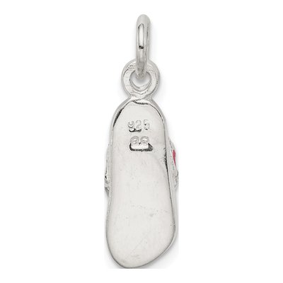 Sterling Silver CZ Flip Flop Charm – view 5
